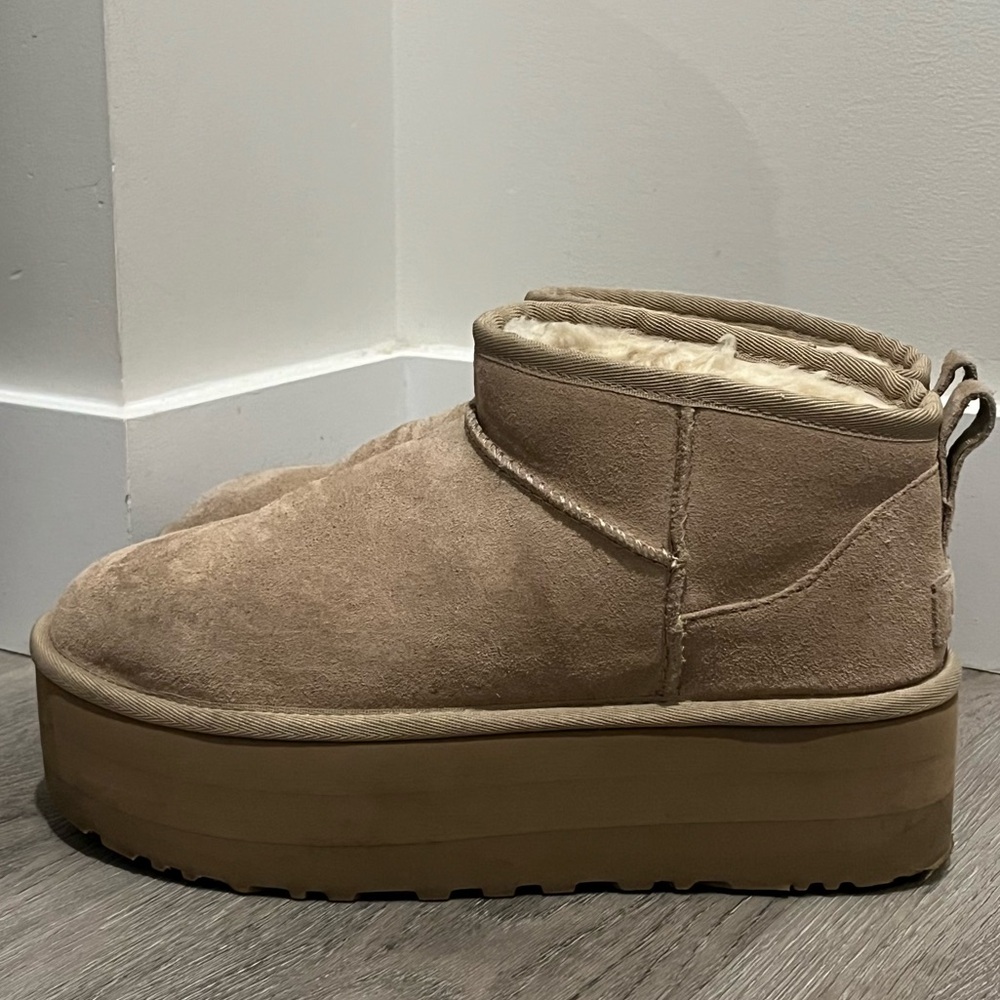 UGG Tan Platform Shoes